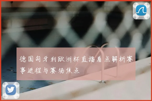 德国匈牙利欧洲杯直播看点解析赛事进程与赛场焦点